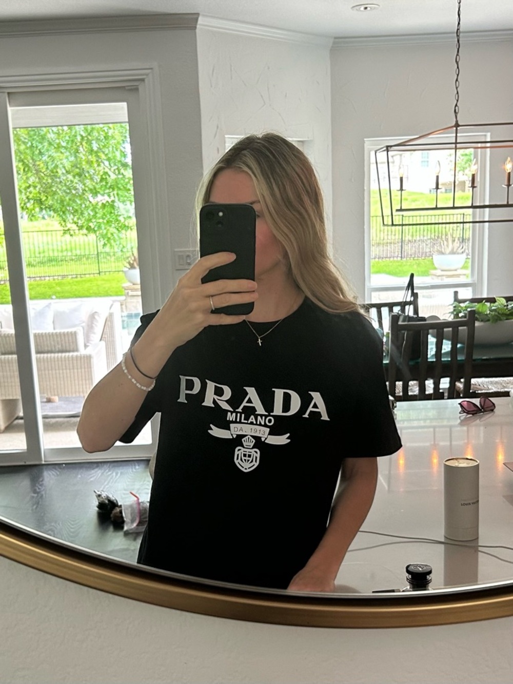 Black Logo Crewneck T-Shirt